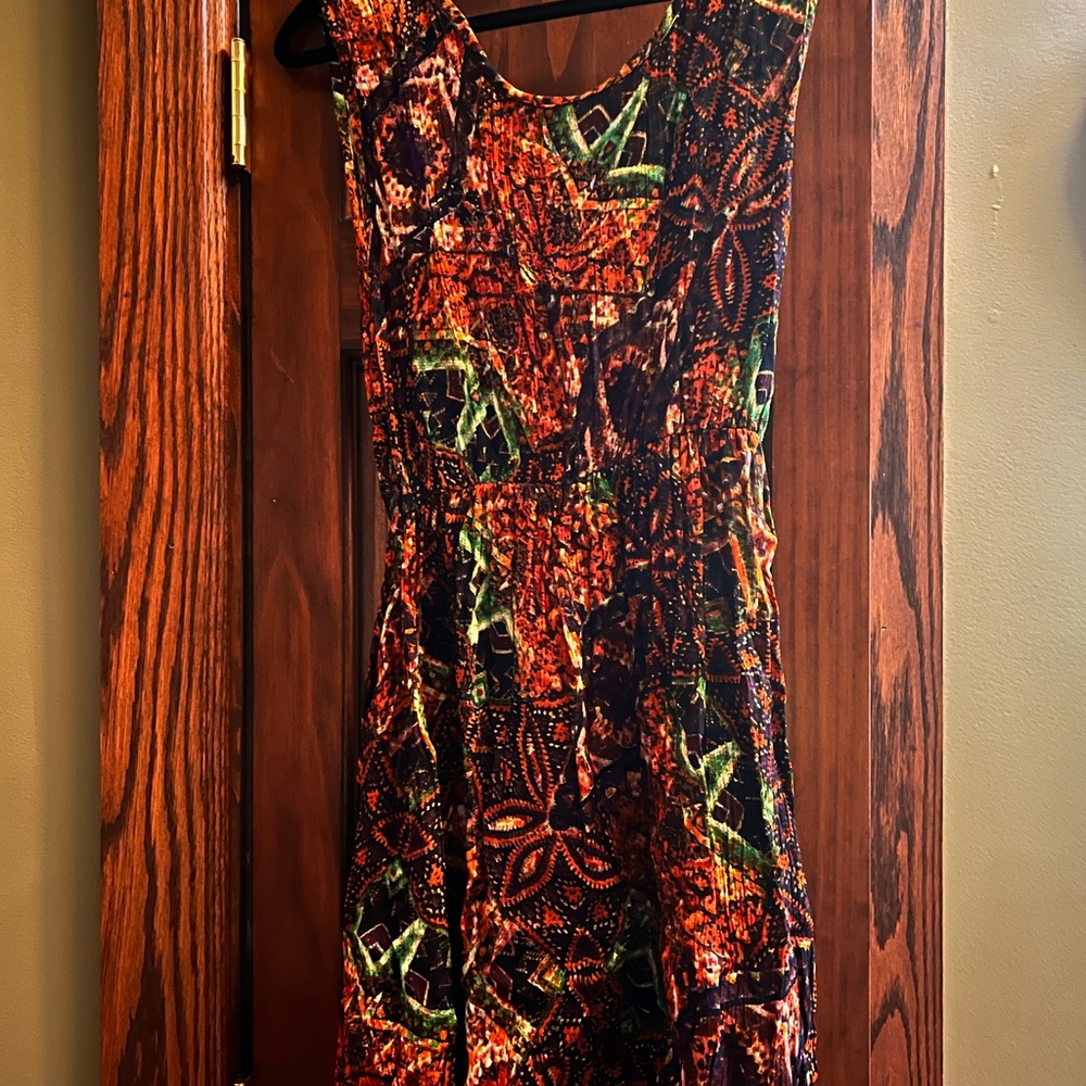 Multi Colored Mini Dress Fits like a Medium
